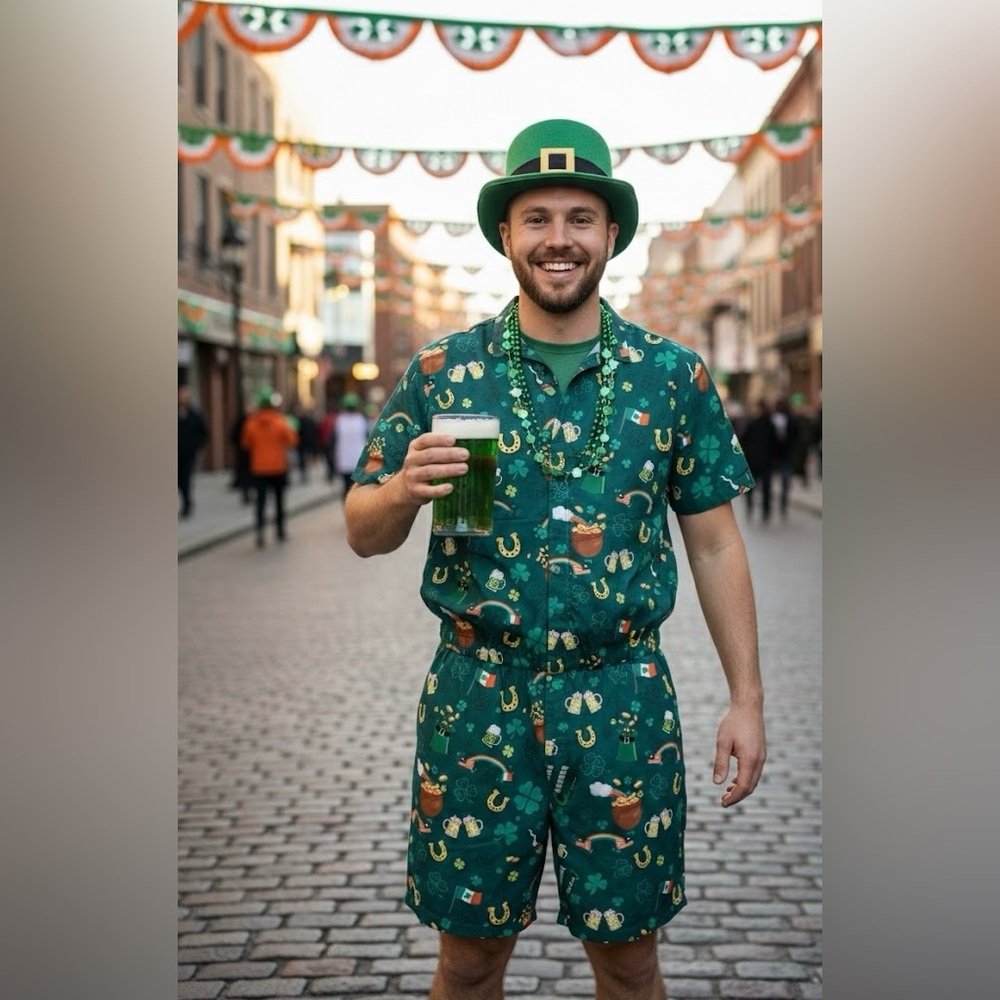 St.Patricks Day Men Romper XL